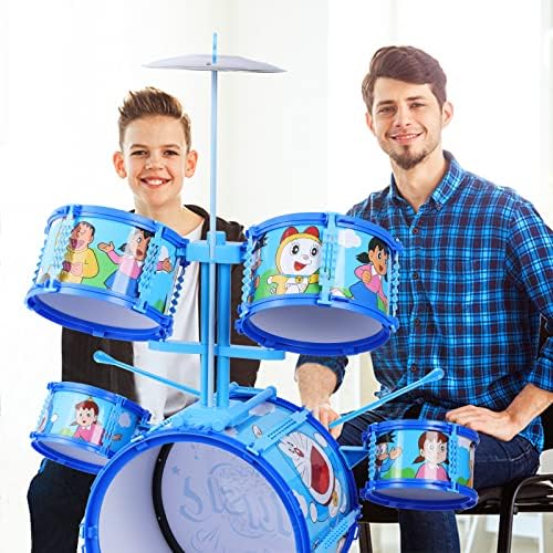 Child Jazz Drum Set,Drum kit Percussion for Toddlers, Children Toy Drum,Stimulate Kid's Creativity, Great Gift for Boy&Girl,Starter Drum Kit/,Cymbals,Pedal Jazz Drum 7 51HLnqpRYcL. AC