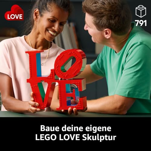 LEGO Art Love - Modellbau für Erwachsene - dekoratives Kunstobjekt zum Bauen - kreative Aktivität für Frauen und Männer - Geschenkidee für Paare - 31214 – Bild 2
