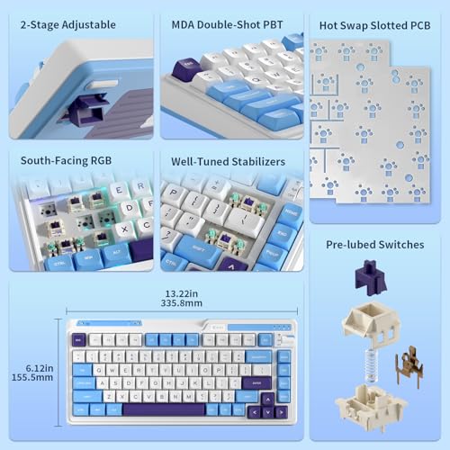 Teclado Mecánico K75 Lite Conectividad Bluetooth USB-C miniatura 4