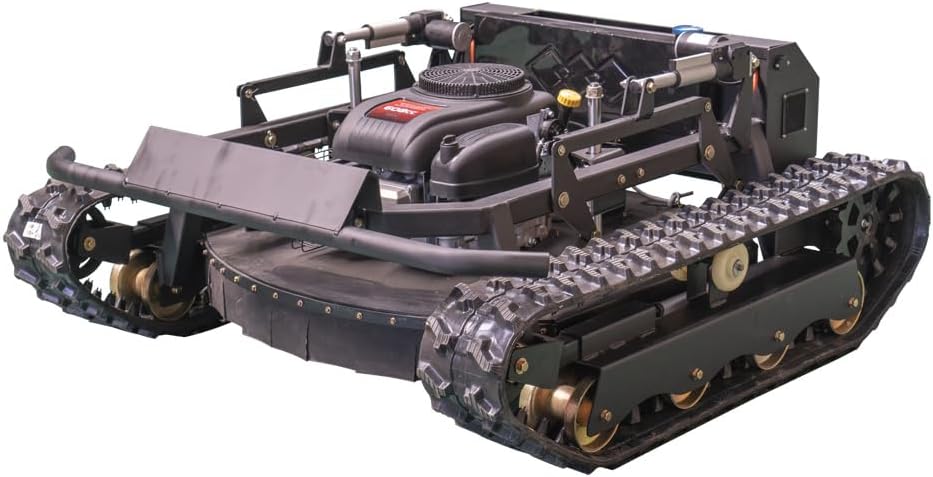Remote Control Lawn Mower 50° Climbing Adjustable Mowing Height Four-Wheel Drive All Terrain Grass Cutter Yard Mower (HW 608 90)
