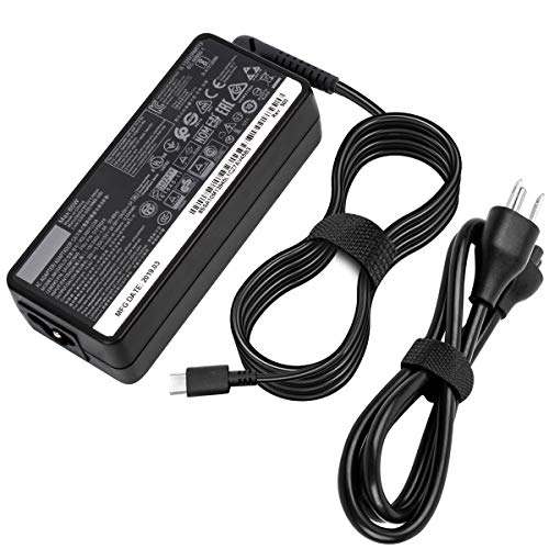 65W USB-C Charger for Lenovo ThinkPad p52s t480 t480s t580 t580p p53s t590 t490s t490 t495 t495s ADLX65YLC2A ADLX65YAC2A Type C Laptop Power Supply Adapter Cord