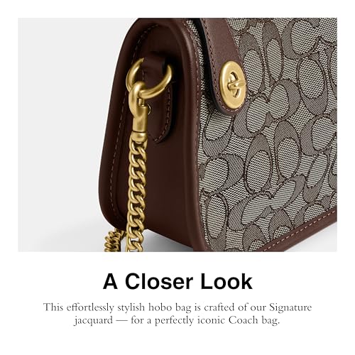 Coach Swinger Bag in Signature Jacquard, B4/Oak Maple4