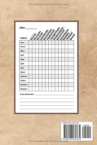 Miniatura 2 de REGISTRO DE MANTENIMIENTO PARA MOTOCICLETAS Lleva un seguimiento de todos los detalles kilometraje, recambios, filtros, revisiones, ITV... (Spanish