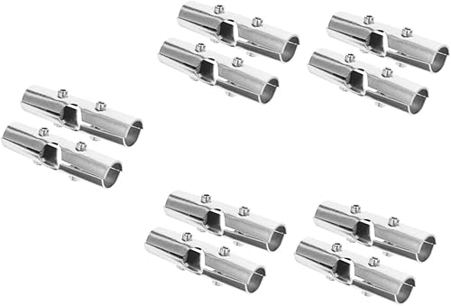 STOBAZA 10 juegos de soporte de barra de armario combinado extremo de tubería zócalo cortina de ventana de bahía estantes de acero inoxidable