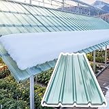 35x47in 5pcs Wellplatten Transparent, Dachplatten Kunststoff Markise Wetterfest Isolierende Dachplatten Dachabdevkung für Terrasse, Welldach, Überdachung, Terrassendach, Pavillion