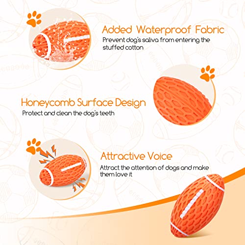 Nobleza Hundeball, Hundespielzeug Ball aus Naturkautschuk mit Zahnpflege-Funktion, Interaktives Kauspielzeug, Robuster Hunde Ball 10.3cm * 5.6cm