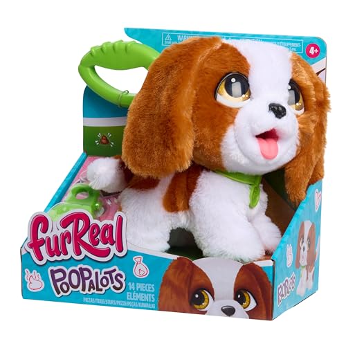 Just Play Cavalier King Charles interactif de FurReal mesurant 20,3 cm de Haut, Animal en Peluche Marcheur, Chiot doté d’Une Laisse, 6 Accessoires, Jouets...