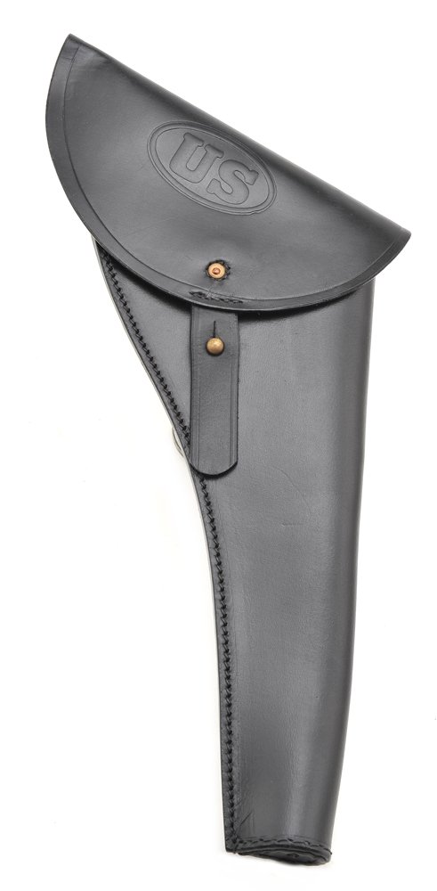 US Civil War Revolver Holster Black Leather