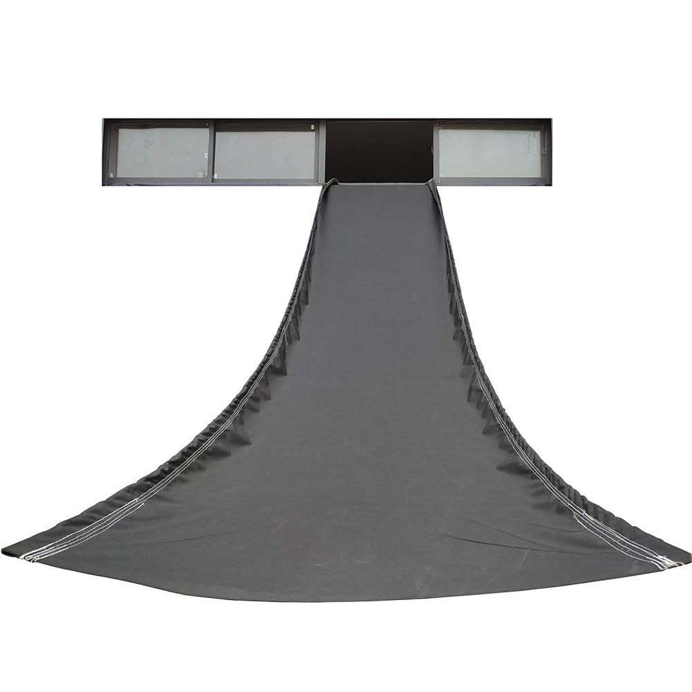 GLDYTVF Heavy Duty Canvas Chute with Grommets - 2x10m Construction Tarpaulin for Efficient Cargo Handling & Unloading in Tall Buildings & Warehouses