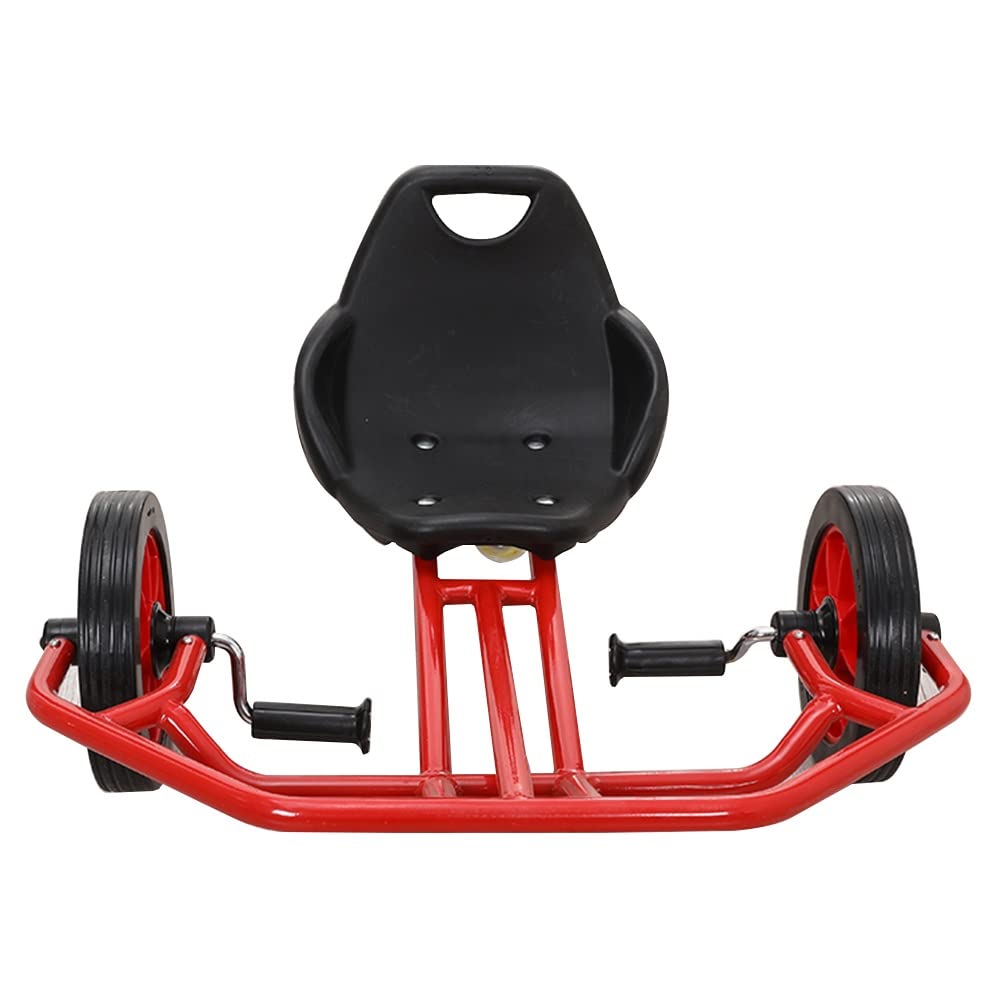 Red Kids Sports Toy Bicycle, Carnival Competition Game Toy Tricycle, Arm Strength Training Bicycle