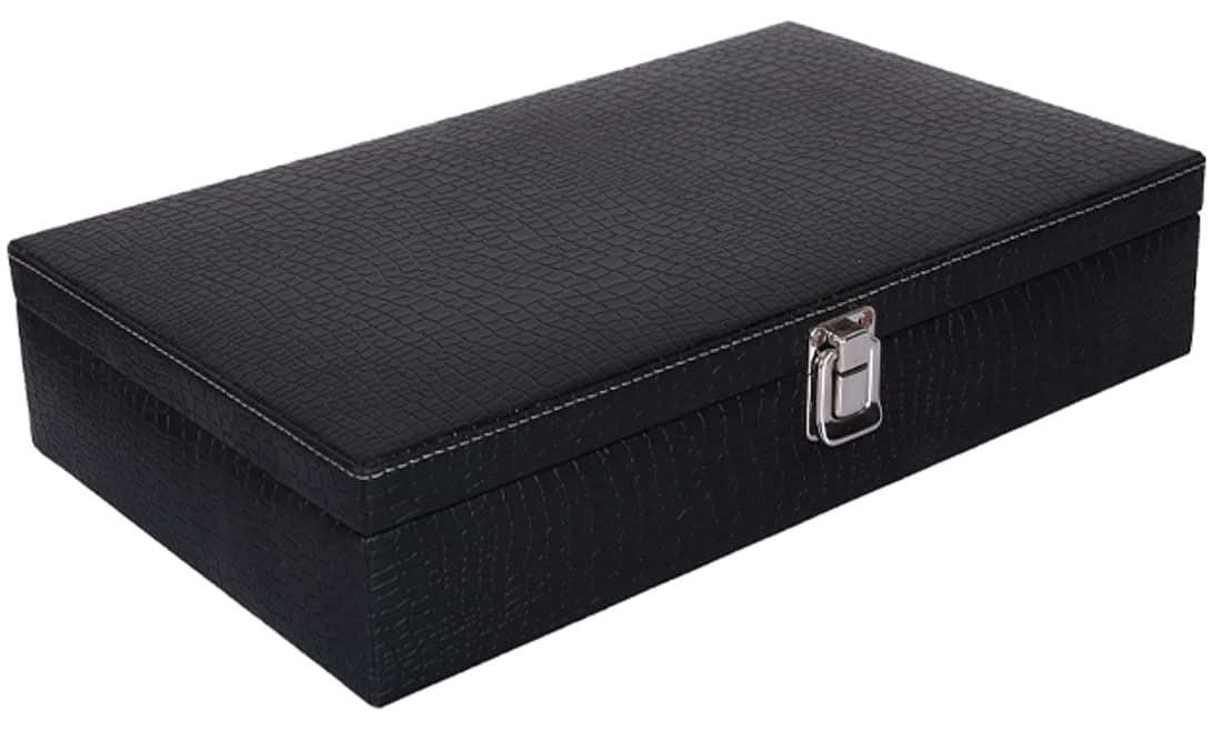 Gorch Watch Box Organizer, Jewellery Box, Watch Case Box for Men and Women, Crocodile Black, 12 Slot (B0B9NKB21W) Amazon Price History, Amazon Price Tracker