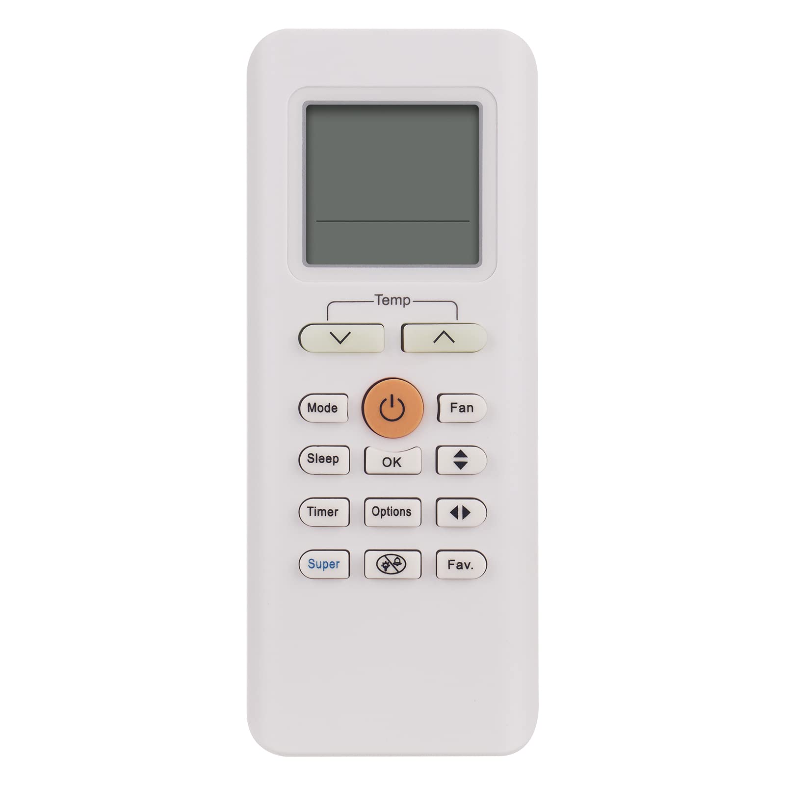 VINABTY RG70A BGEF Zamiennik pilota do klimatyzatora MIDEA MA-09NXD0-I, MA-12NXD0-I, MA-18NXD0-I, MA-24NXD0-I, RG70A/BGEF, RG70C/BGEF, RG70C1/BGEF, RG70E/BGEF pilot zdalnego sterowania