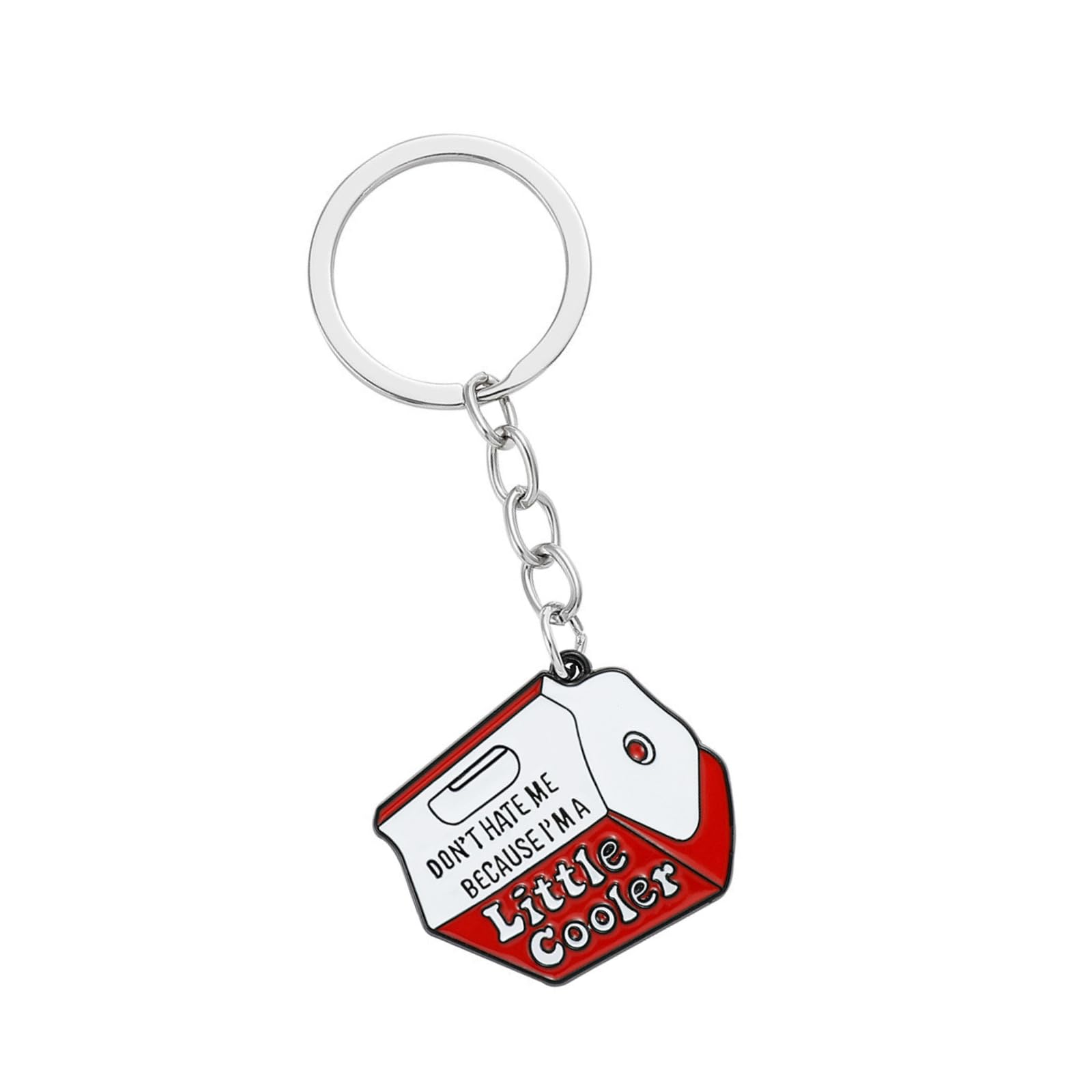 Cool Enamel Keychain, Funny Keyring Gift for Women Men, Bag Car Accessory