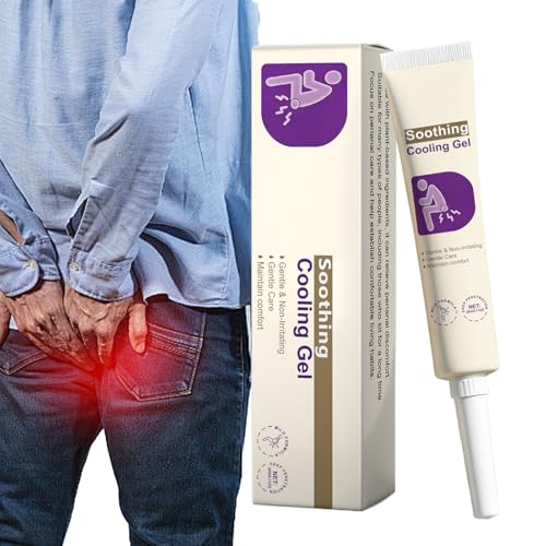 Gel Calmante Para El Ano | 20 Gramos Ungüento Ligero De Reparación Anal - Crema Para El Cuidado Del Cuerpo - Para Quemazón, Malestar, Picazón, Recuperación Postparto, Post-Ejercicio, Hogar, Viaje Y Di