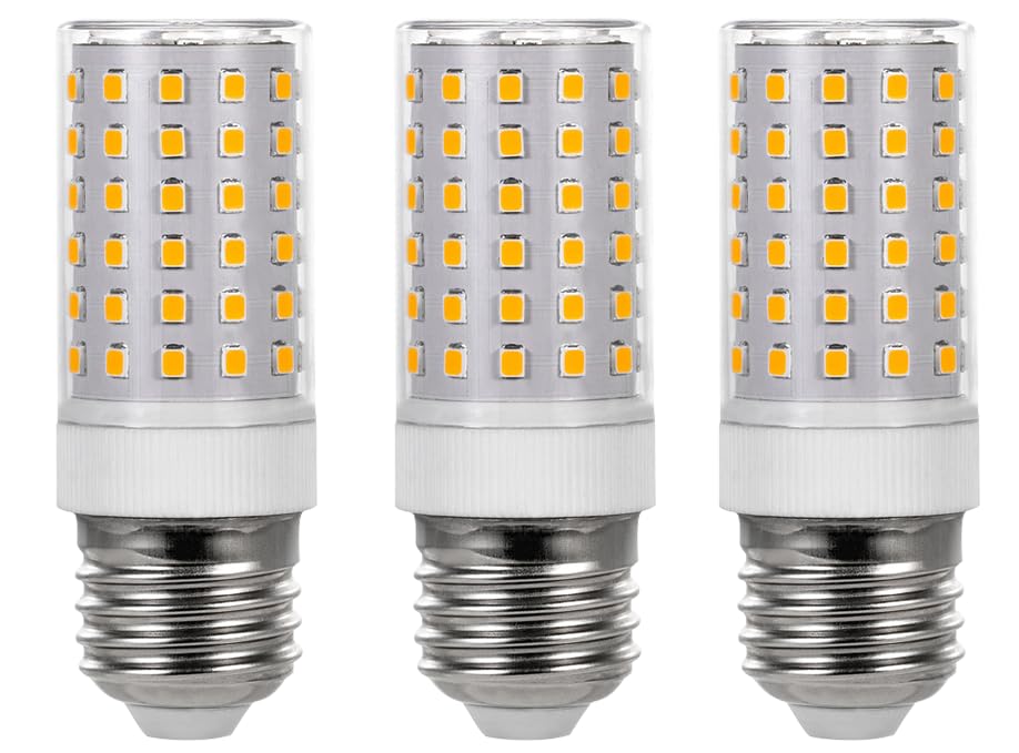 E26 LED Light Bulbs 10W (100W Halogen Equivalent) E26/E27 Medium Socket Base Warm White 3000K LED Corn Light for Ceiling Fan Chandelier Pendant Light,