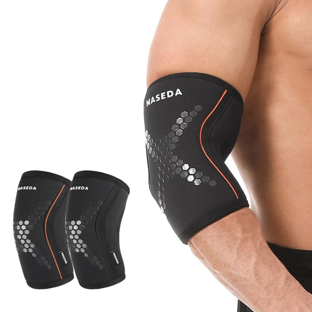 Greabuy Elbow Sleeves for Sport, Elbow Wraps Elbow Strap Brace for Bodybuilding Powerlifting Elbow Sleeves