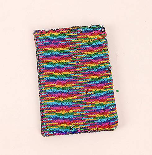 Carnet de notes Sequin réversible avec couverture tactile à paillettes magiques