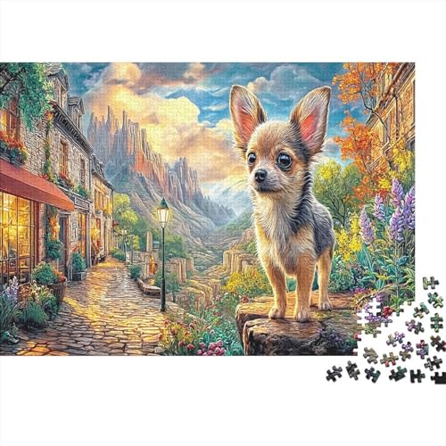 Rompecabezas de Chihuahua de 1000 piezas: el regalo ideal educativo en formato 70x50cm