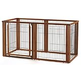 リッチェル ペット用 木製3WAYサークル 6面90H ブラウン