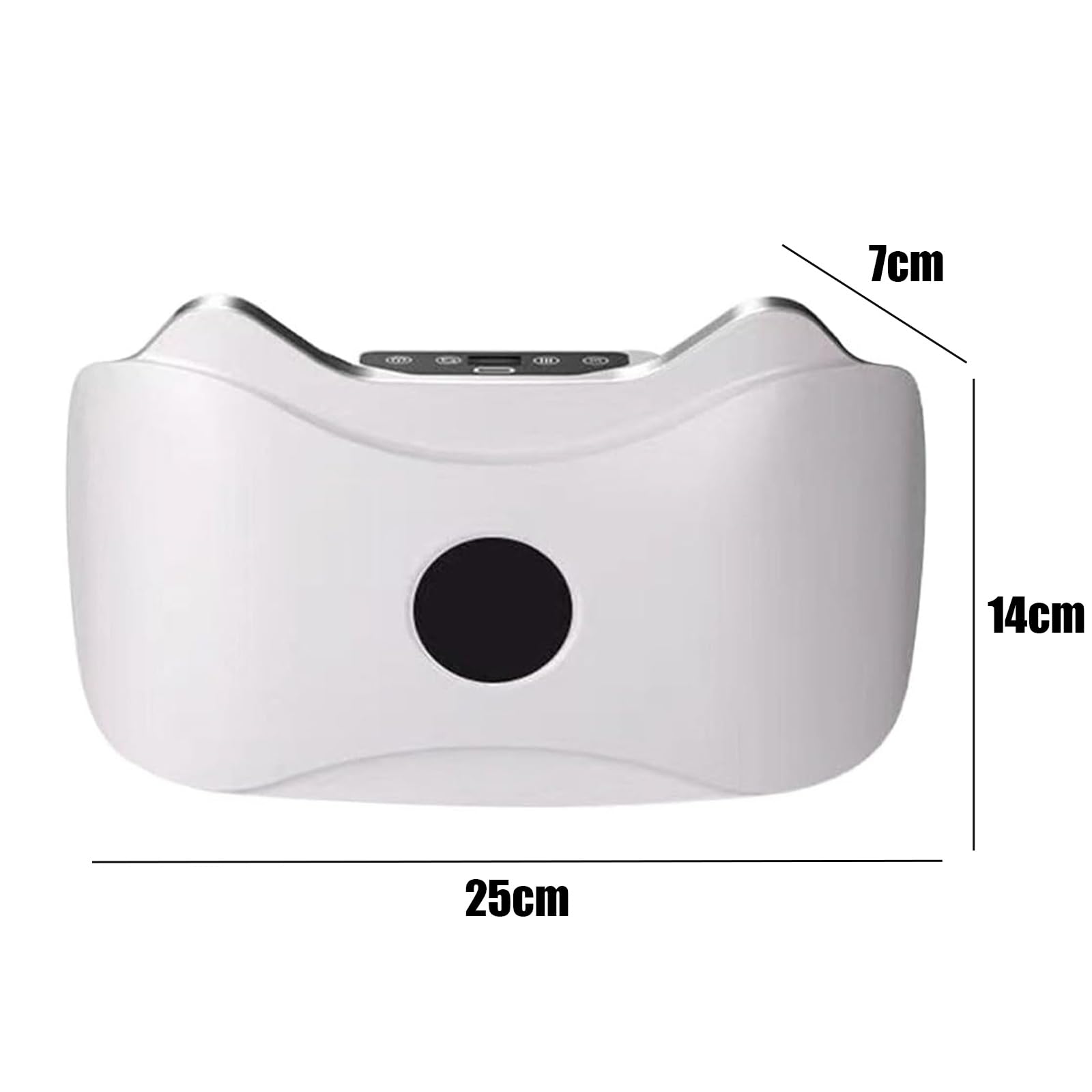 Ceinture Abdominale Electrostimulation,Massage Ventre,Machine Pour Maigrir Du Ventre,Masseur,Réglage À 3 Vitesses, Entretien Du Ventres, Pour Abdominaux, Dos, Cadeaux Pour La Fête Des Mères (Blanc)
