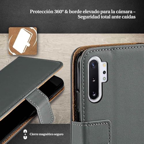 Funda Samsung Note10 Plus tipo libro moex con protección 360 y tarjetero 3