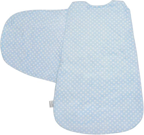 Miniatura 3 de BlueSnail Manta para bebé, suave y cómoda, manta de recepción fácil de envolver para recién nacido, adecuada para 0-33-6 meses (azul, L)