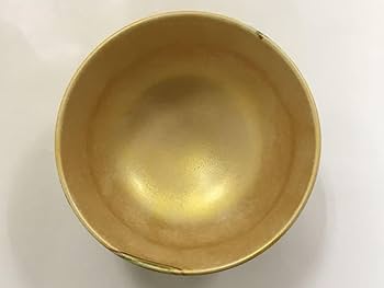 Amazon.co.jp: 抹茶碗 茶道具 茶碗 金かすみ 扇面 宮地英香作