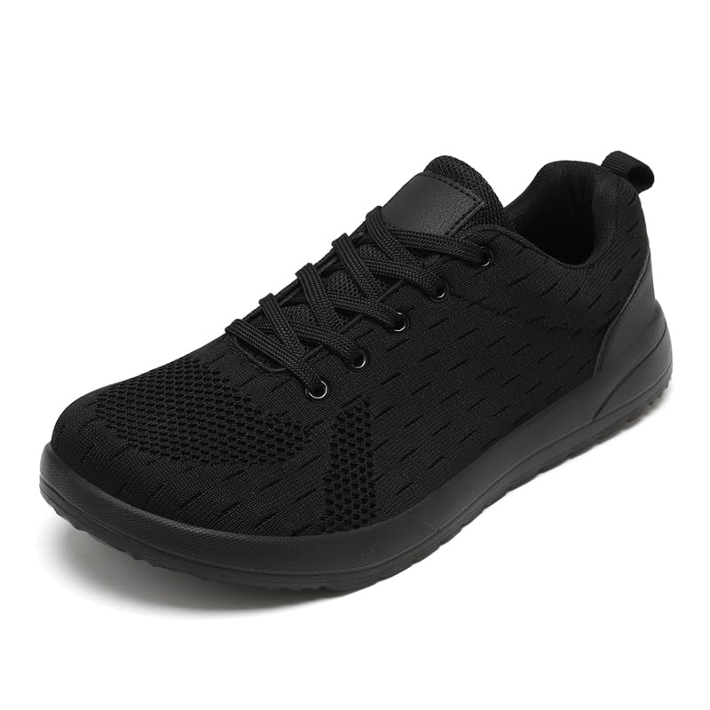 Image of Men Non-Slip Work Shoes Tennis Gym Sneakers Breathable Slip Resistant Lightweight and Comfortable for All-Day Wear Sports and Walking