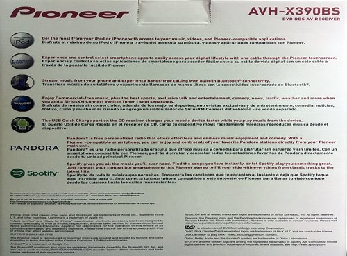 Pioneer Avh-X390Bs Double Din Bluetooth In-Dash Dvd/Cd/Am/Fm Car Stereo Receiver With 6.2 Inch Wvga Screen/Sirius Xm-Ready #TOP5