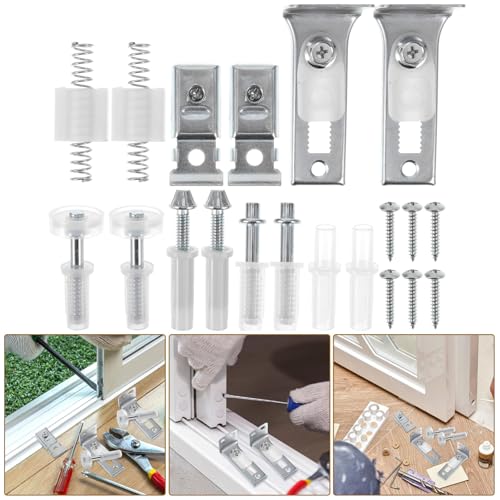 Kit de Reparación de Herrajes para Puerta Plegable SOLUSTRE 1 set Componentes para Puerta de Clóset Corredera para Reparaciones y Mantenimiento Fácil miniatura 4