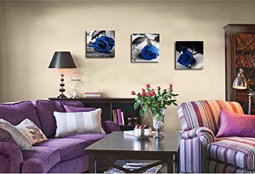 Miniatura 2 de Amoy Art - Lienzo con impresión giclée de mariposa sobre flores rosadas arte abstracto para decorar tu casa oficina paredes juego de 3 piezas Calla