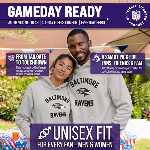 Image of Team Fan Apparel NFL Gameday Hoodie Pullover Sweatshirt for Men and Women | Officially licensed NFL Gameday fleece pullover - kangaroo pocket, ribbed cuffs, drawstring hood, unisex fit
