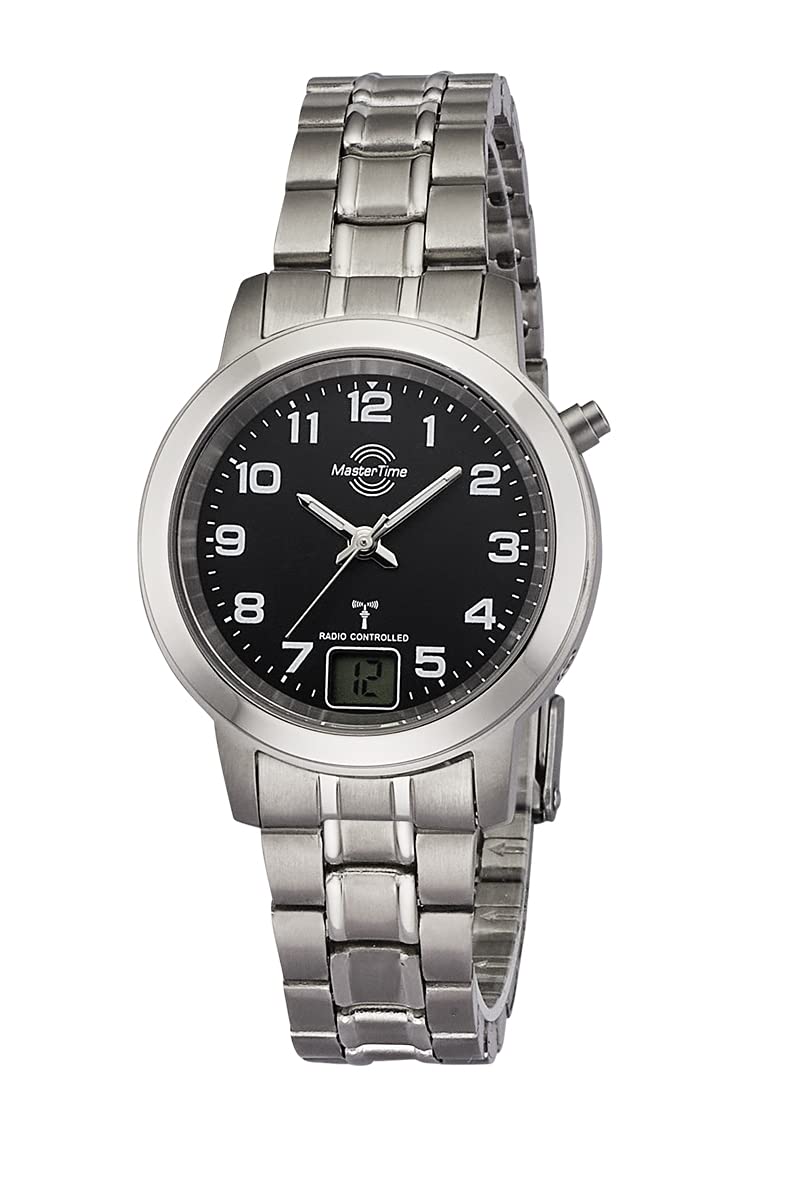 Master Time Funk Quarz Damen Uhr Analog-Digital mit Titan Armband MTLT-10758-22M