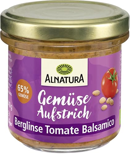 Alnatura Bio Aufstrich, Berglinse-Tomate-Balsamico, 140 g