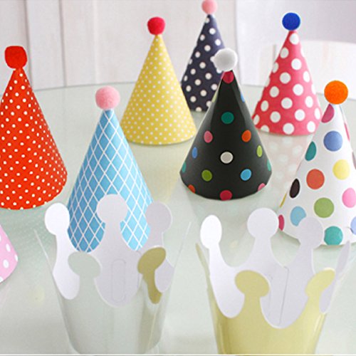 Generic 11pcs/Lot Birthday Hat Party Supplies Colorful Style Party Hats