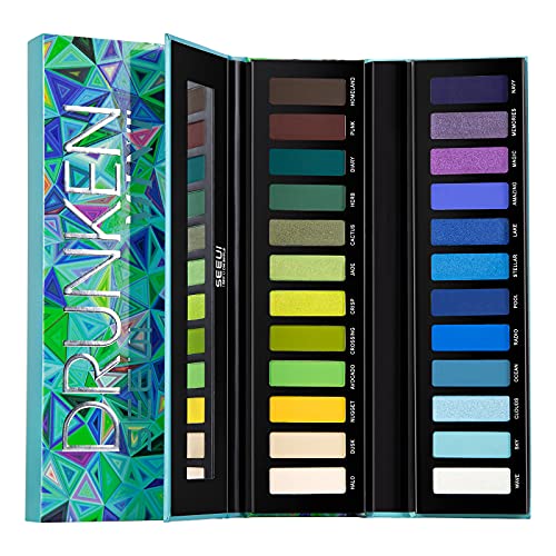 Seeui Makeup Palette Easy To Blend 24 Shades Metallic And Shimmers Eyeshadow Sweatproof And Waterproof Eye Shadows Rainbow Eyeshadow Palette #TOP3