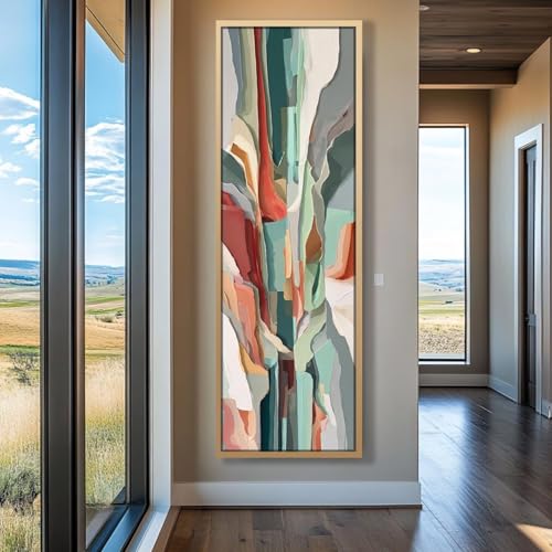 Peinture abstraite contemporaine pour décorer un bureau moderne ou chambre