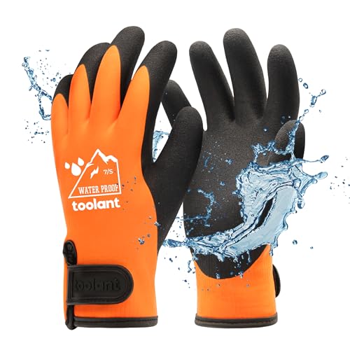 toolant 100% Waterproof Winter Work Gloves Thermal Insulation with Grip