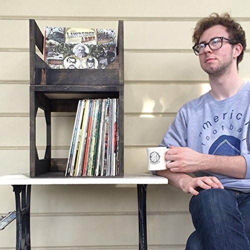 Cube Stack 12" Vinyl Record Storage // Displays your collection of up to 160 Full length Records! Stash your wax in style
