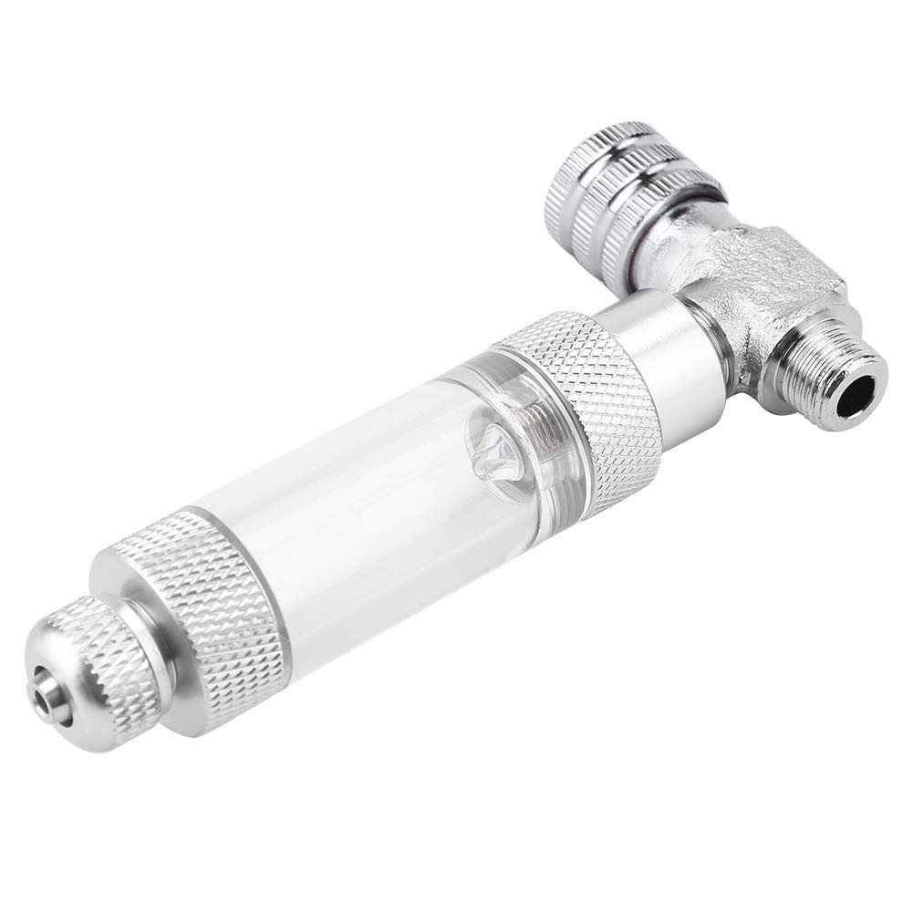 Jelquix CO2 Regulator Stainless Steel Needle Valve for Aquarium System Check Valve Bubble Counter, High Precision CO2 Release for Fish Tank, Ergonomically Designed (Single head micro +