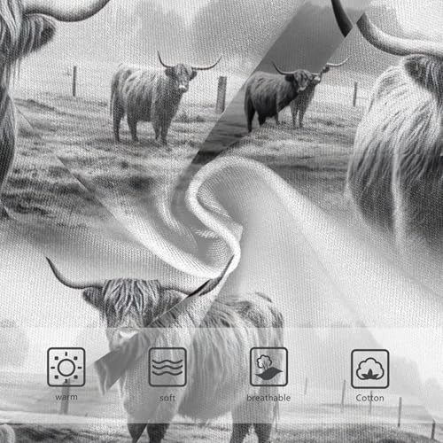 Cotton Girls Underwear Toddler Highland Cows Black White Little Girl Panties Florals Undies Kids Briefs 2t3