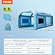 VEVOR Tragbares Aufblasbares Farbzelt 7,3 x 3,8 x 2,8 m, DIY Sprühmalerei 750 + 960 W, Sprühschutz Farbkabine für DIY-Projekte Hobby-Farbautomaten-Werkzeug, Blau 210D Oxford-Gewebe Lackierkabine