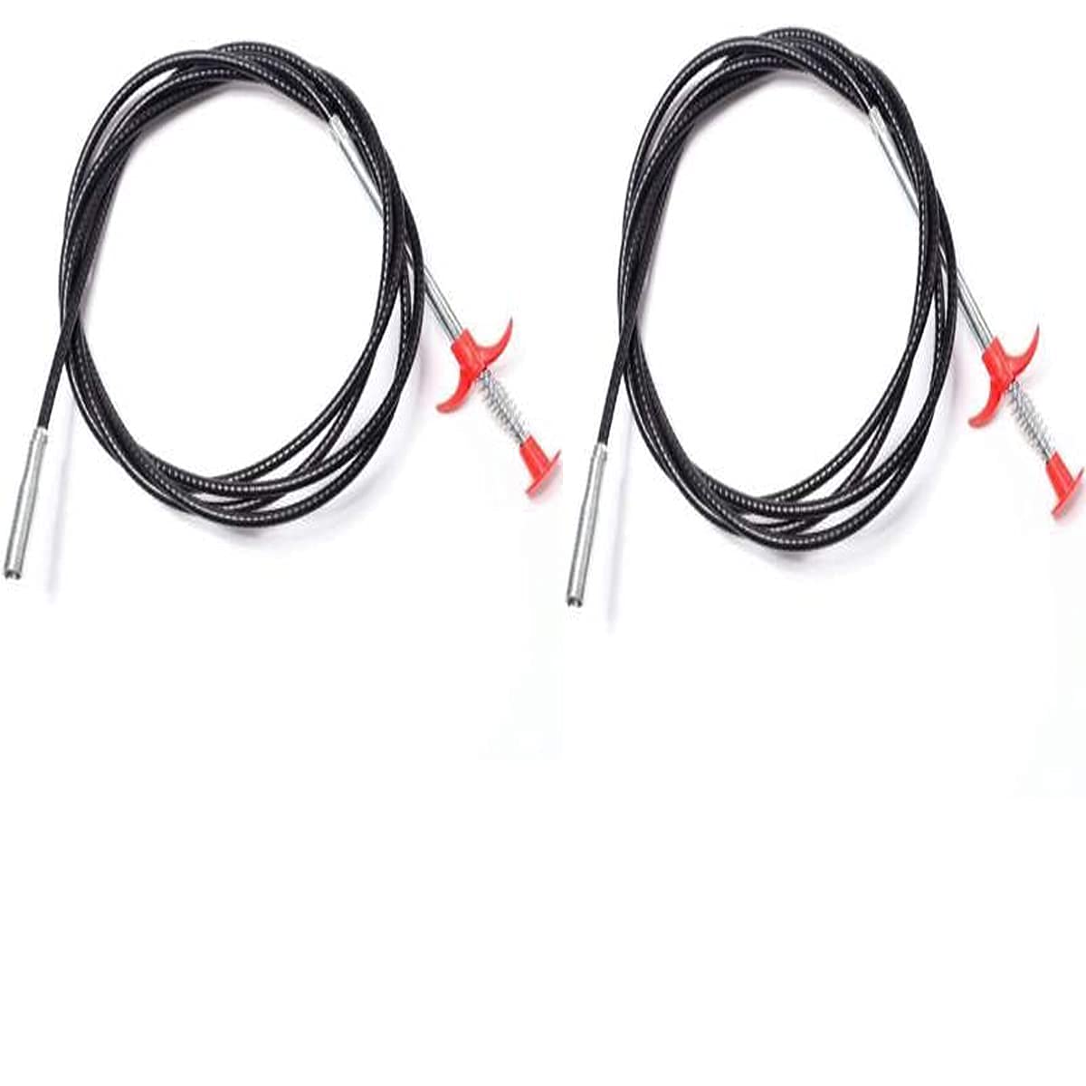 Dezzy 2 PCS Big Size 162 cm Wire Brush Hand Kitchen Sink Cleaning Hook Sewer Dredging Device Spring Pipe Hair Dredging Tool (162 cm)-image-10