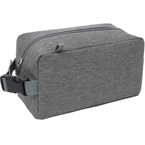 FlowFly Small Insulated Lunch box Portable Soft Bag Mini Cooler Thermal Meal Tote Kit with Buckle for Work, GreyWithBuckle