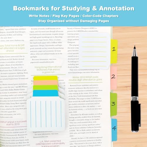 Papier blanc ligné en intercalaire repositionnable pour organiser vos cours et révisions - 4