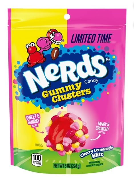 The Bundl'd Bunch Company Nerds Gummy Clusters Holiday Bundle - (Rainbow, Very Berry, and more) - Crunchy + Gummy Texture Candy Bundle (Original 4-Flavor Bundle)