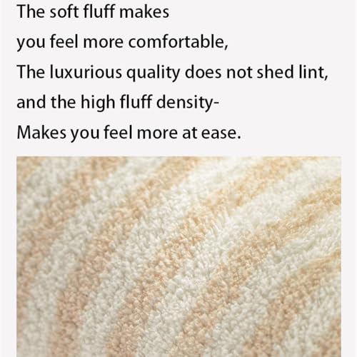 Tapis à rayures crème minimaliste chic en taille 80x160cm - 4