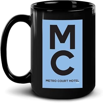 ABC General Hospital Metro Court Hotel Black Mug - 15 oz