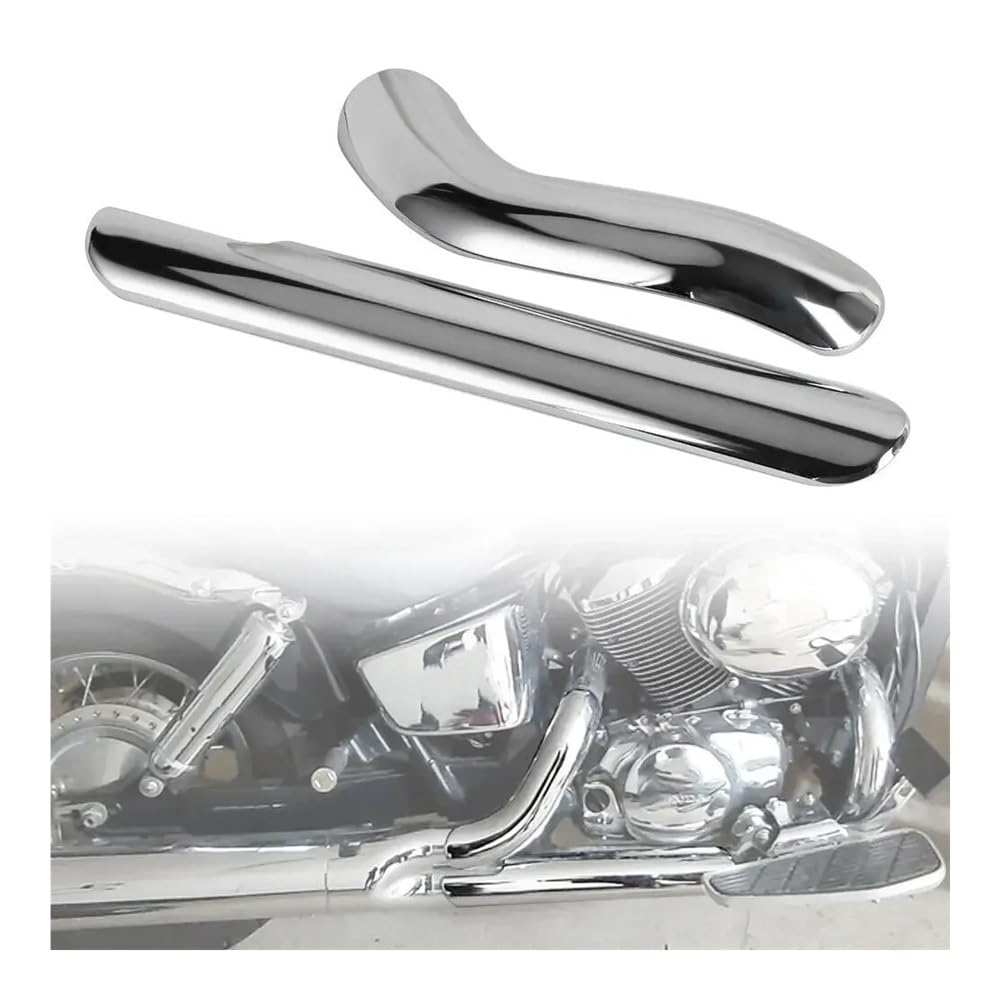 para Shadow Ace VT400 VT750 97-2013 Silenciador De Escape Cubierta De Protección Térmica para Tubo Protector De Cubierta Térmica Protección Escape Moto