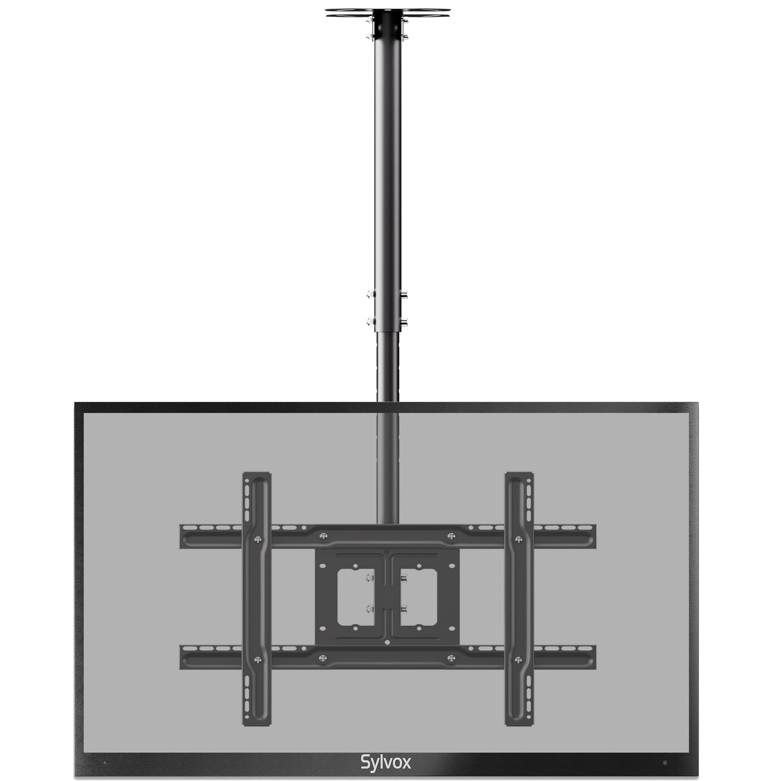 stand tv adattabile per soffitto con ledoled up to 65 pollici